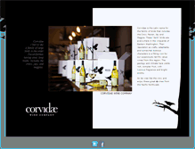 Tablet Screenshot of corvidaewine.com